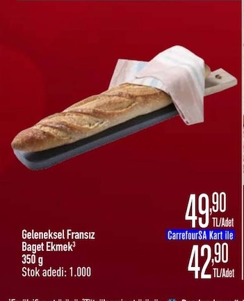 Geleneksel Fransız Baget Ekmek 350 G