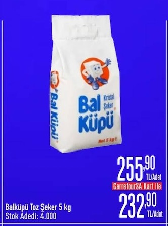 Balküpü Toz Şeker 5 Kg