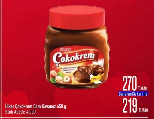 Ülker Çokokrem Cam Kavanoz 650 G