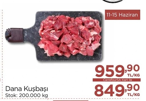Dana Kuşbaşı 1 Kg