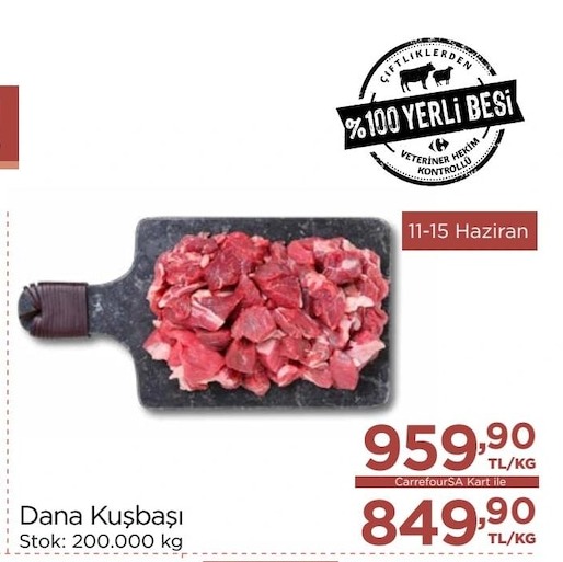 Dana Kuşbaşı 200.000 Kg
