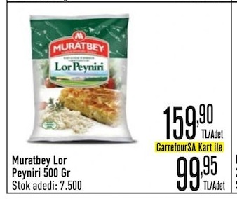 Muratbey Lor Peyniri 500 Gr