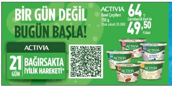 Activia Bowl Çeşitleri 150G