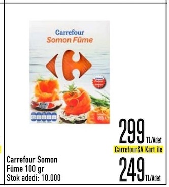 Carrefour Somon Füme 100 Gr