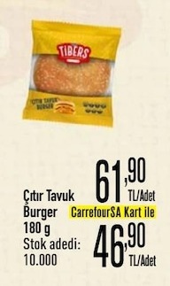 Çıtır Tavuk Burger 180G