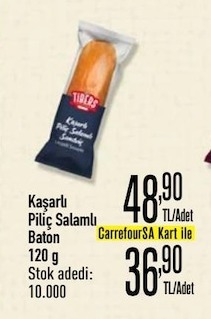 Kaşarlı Piliç Salamlı Baton 120G