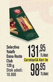 Selectiva Yulaflı Dana Rosto Club 120G