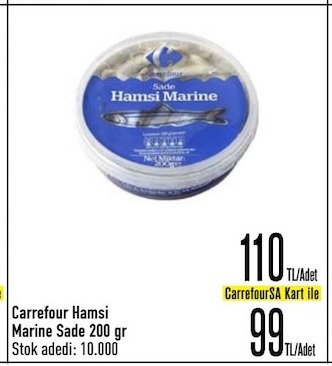 Carrefour Hamsi Marine Sade 200 Gr