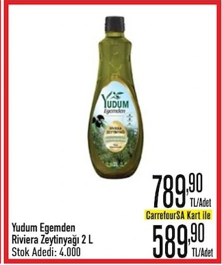 Yudum Ege'Den Riviera Zeytinyağı 2 L