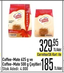 Coffee-Mate 625 G Ve Coffee-Mate 500 G Karışık