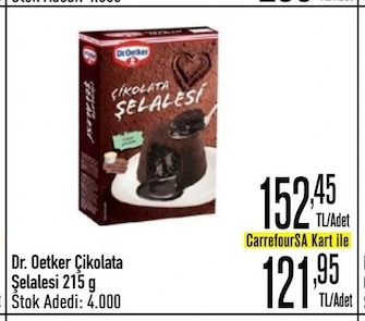 Dr. Oetker Çikolata Şelalesi 215 G