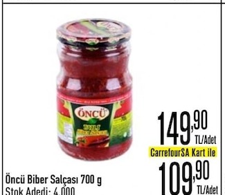 Öncü Biber Salçası 700 G