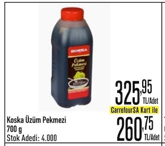 Koska Üzüm Pekmezi 700 G