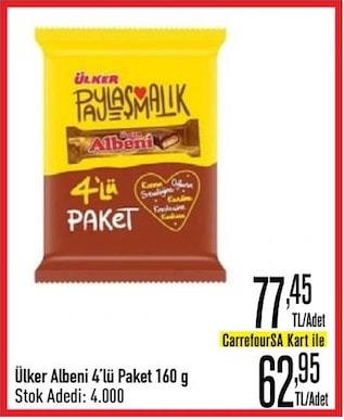 Ülker Albeni 4'Lü Paket 160 G