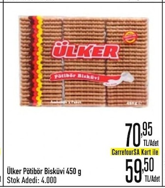 Ülker Pötibör Bisküvi 450G