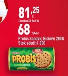 Ülker Probis Sandviç Biskuvi 280G