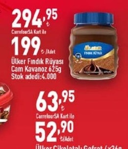 Ülker Fındık Rüyası Cam Kavanoz 625G