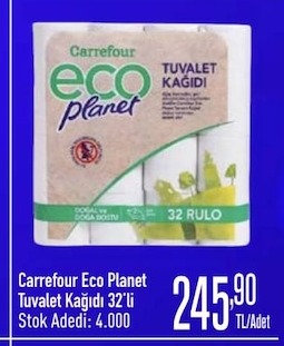 Carrefour Eco Planet Tuvalet Kağıdı 32'Li