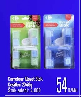 Carrefour Klozet Blok Çeşitleri 2X48G