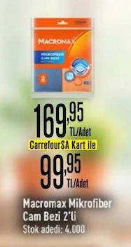 Macromax Mikrofiber Cam Bezi 2'Li