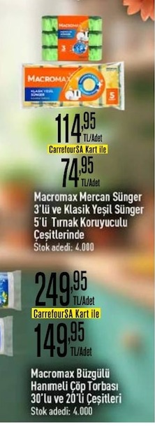 Macromax Mercan Sünger 3'Lü Ve Klasik Yeşil Sünger 5'Li Tırnak Koruyuculu Çeşitlerinde