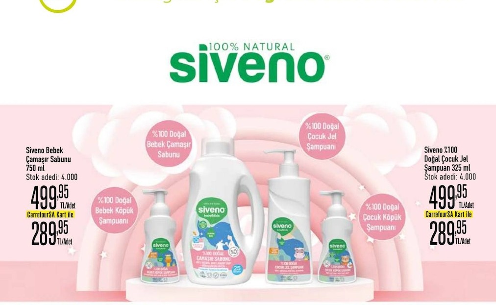 Siveno Bebek Çamaşır Sabunu 750Ml