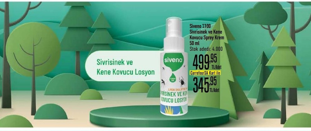 Siveno Sivrisinek Ve Kene Kovucu Sprey Krem 50Ml