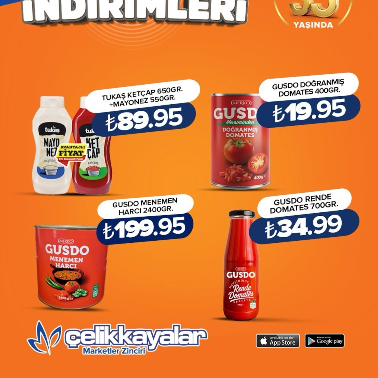 Tukas Ketçap 650Gr + Mayonez 550Gr
