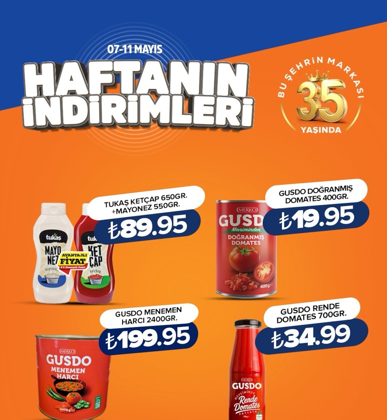 Gusdo Doğranmış Domates 400Gr