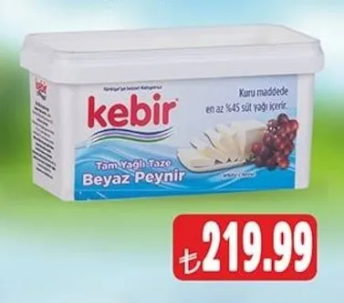 Kebir Tam Yağlı Taze Beyaz Peynir