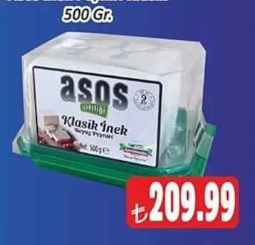 Asos Çiftliği Klasik İnek Peyniri 500 Gr