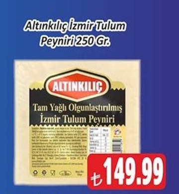 Altınkılıç İzmir Tulum Peyniri 250 Gr
