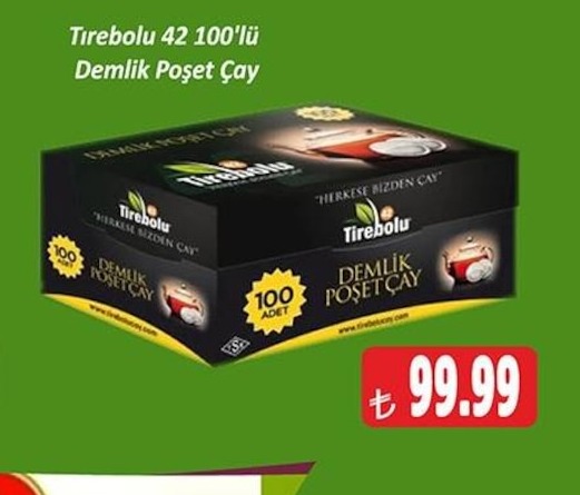 Tirebolu 42 100'Lü Demlik Poşet Çay