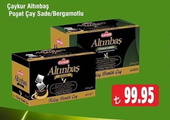 Çaykur Altınbaş Poşet Çay Sade/Bergamotlu