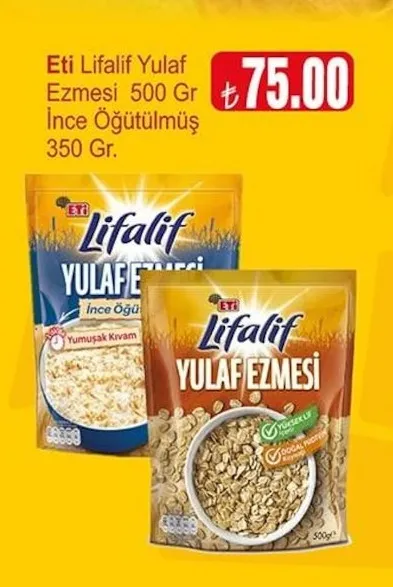 Eti Lifalif Yulaf Ezmesi 500 Gr