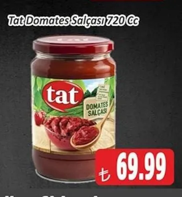 Tat Domates Salçası 720 Cc