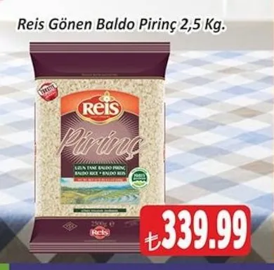 Reis Gönen Baldo Pirinç 2,5 Kg.
