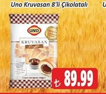 Uno Kruvasan 8'Li Çikolatalı