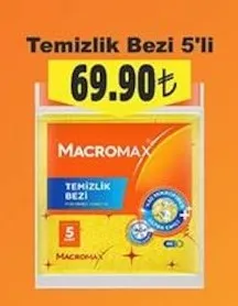 Macromax Temizlik Bezi 5'Li