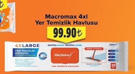 Macromax 4Xl Yer Temizlik Havlusu