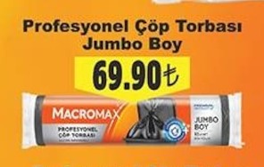Macromax Profesyonel Çöp Torbası Jumbo Boy