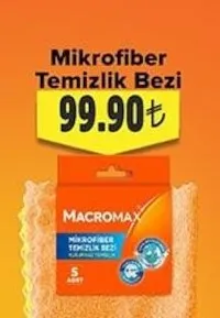 Macromax Mikrofiber Temizlik Bezi 5 Adet