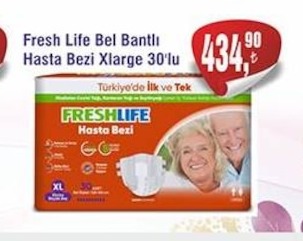 Fresh Life Bel Bantlı Hasta Bezi Xlarge 30'Lu
