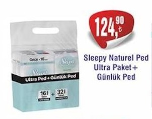 Sleepy Naturel Ped Ultra Paket+ Günlük Ped