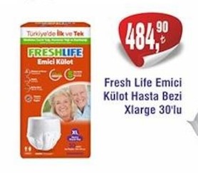 Fresh Life Emici Külot Hasta Bezi Xlarge 30'Lu