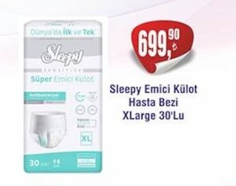 Sleepy Emici Külot Hasta Bezi Xlarge 30'Lu