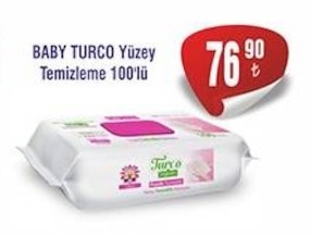Baby Turco Yüzey Temizleme 100'Lü