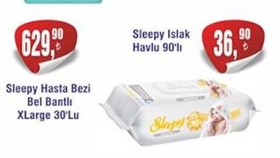 Sleepy Hasta Bezi Bel Bantlı Xlarge 30'Lu