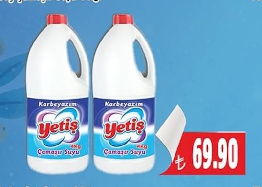 Yetiş Çamaşır Suyu 4Kg