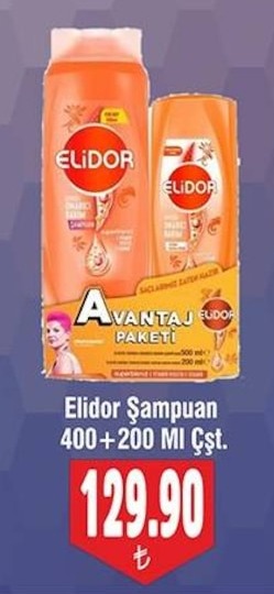 Elidor Şampuan 400+200 Ml Çşt